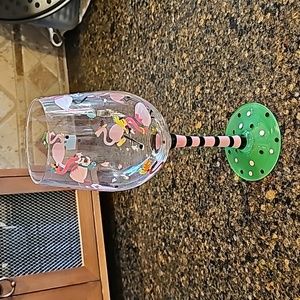 "Funky Flamingo" Lolita Wine Glass 🍷